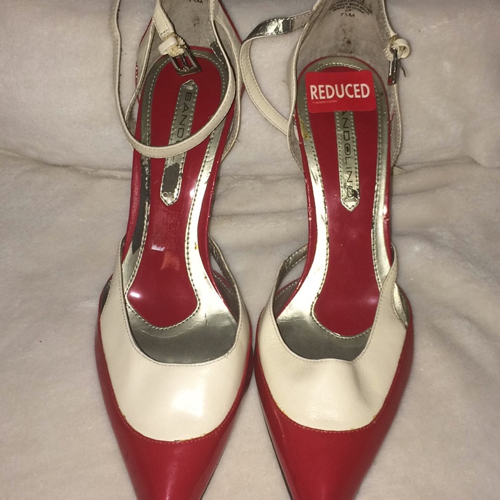 Red/Cream pumps